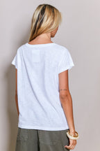 T - SHIRT AVA 70'S BLANC XS - ONE TEE