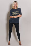 T - SHIRT CHARLY PRINT GOLD CARBONE XS - ONE TEE