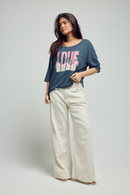 T - SHIRT JUDITH NAVY XS - ONE TEE