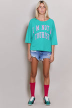 T - SHIRT MARGARETH GREEN XS - ONE TEE