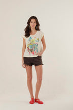 T - SHIRT ROMANE MILK XS - ONE TEE