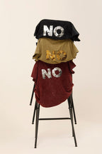T - SHIRT SIA BURGUNDY / SEQUIN ARGENT XS - ONE TEE