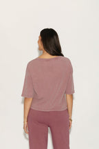 T - SHIRT TANIA PRUNE XS - ONE TEE