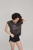 T - SHIRT YVONNE CARBONE XS - ONE TEE