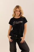 T - SHIRT ZEIA CARBONE / SEQUIN ARGENT XS - ONE TEE