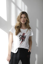 TEE SHIRT AVA BANDANA BLANC/ BANDANA ROUGE XS - ONE TEE