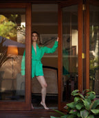 VESTE KIMONO KIM GREEN S/M - ONE TEE
