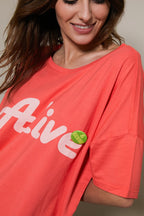 T - SHIRT AIDEN RED XS - ONE TEE X VERONIKA LOUBRY