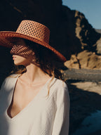 Chapeau Paille Opale Jr - Apricot