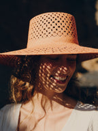 Chapeau Paille Opale Jr - Apricot