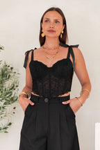 OPALE Noir - Bustier Dentelle