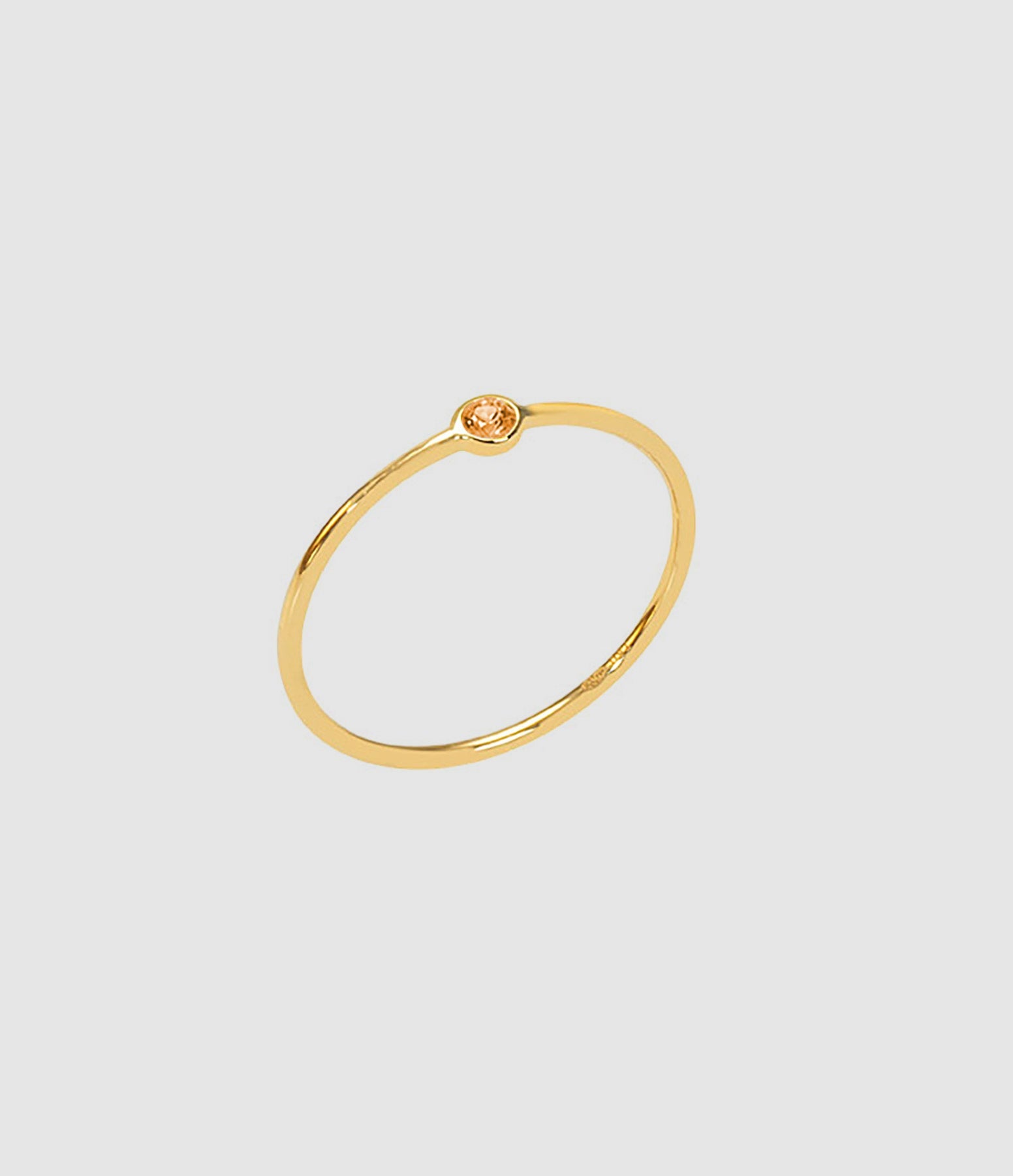 And...Paris - Bague Memory Saphir Orange Or Jaune - Femme