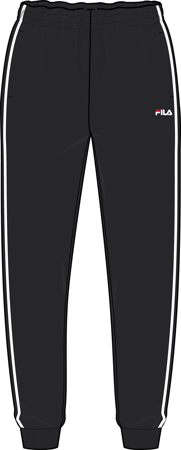 Pantalon De Survêtement Classique - Noir-Blanc Éclatant