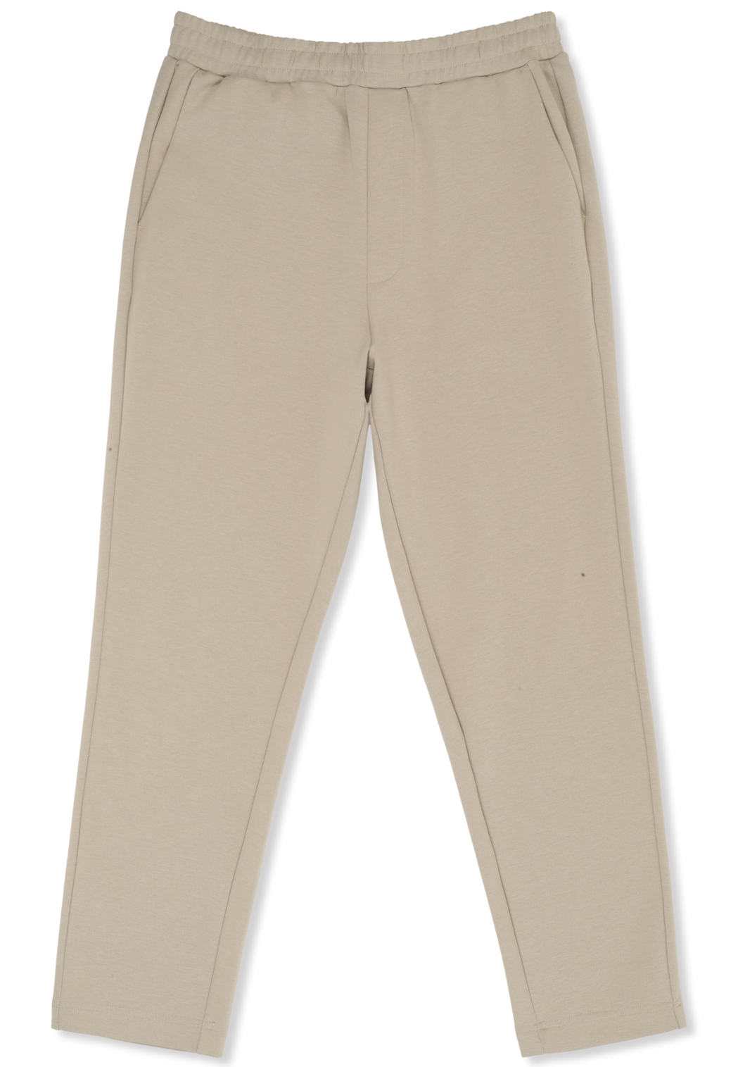 Pantalon De Jogging Chic Court Slim - Blanc Poivre