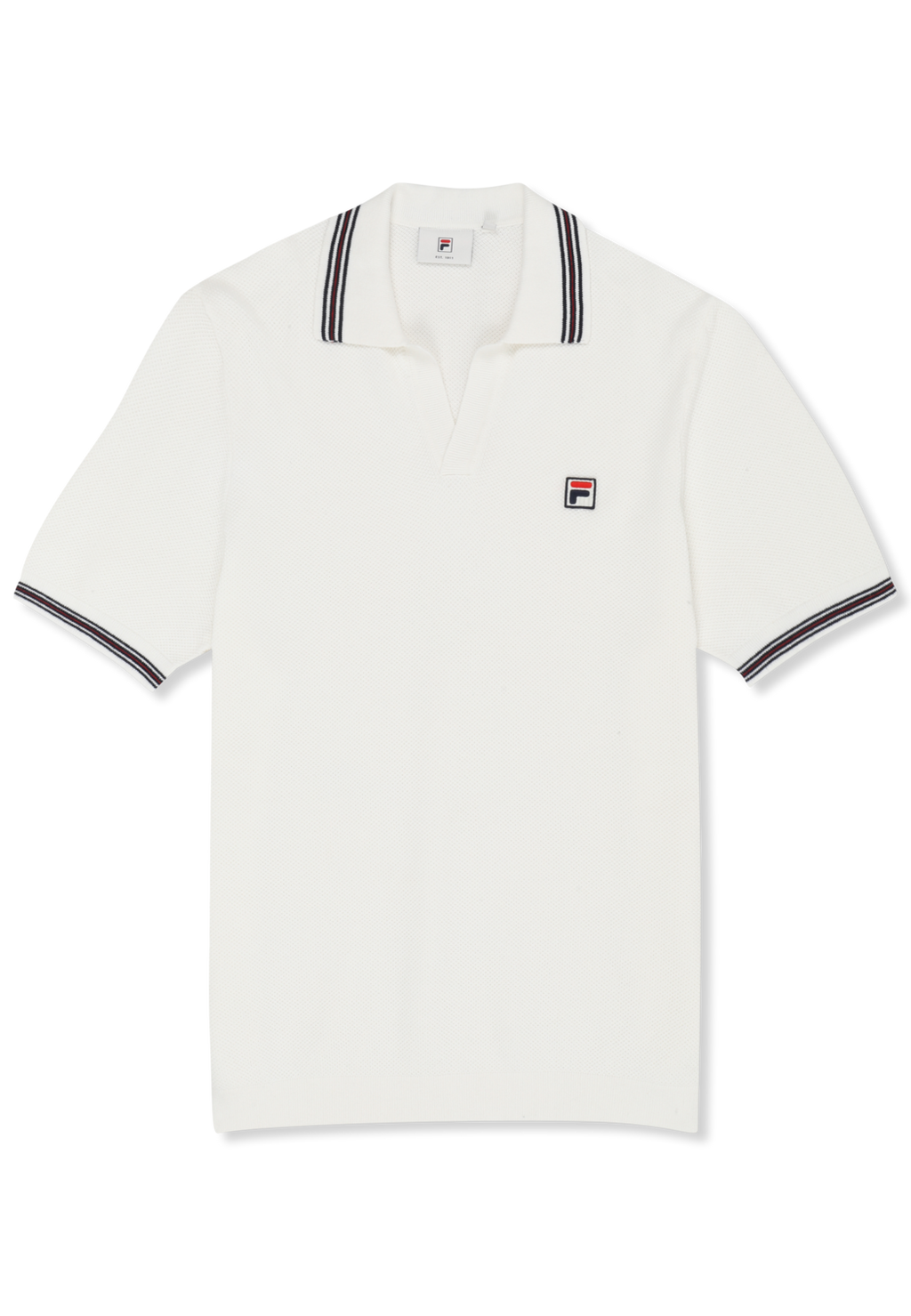 Polo En Maille À Col Johnny Classique - Aigrette