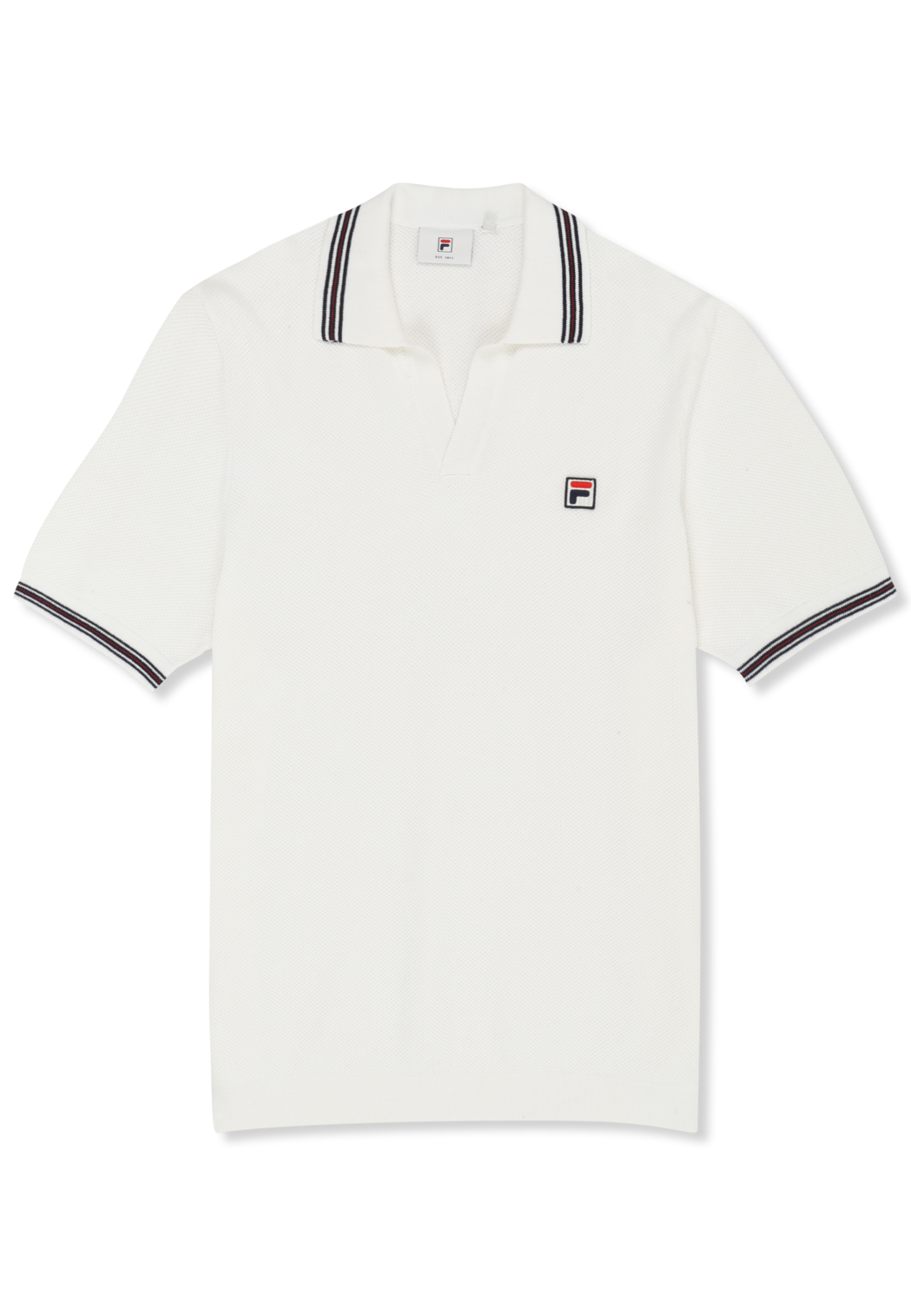 Polo En Maille À Col Johnny Classique - Aigrette