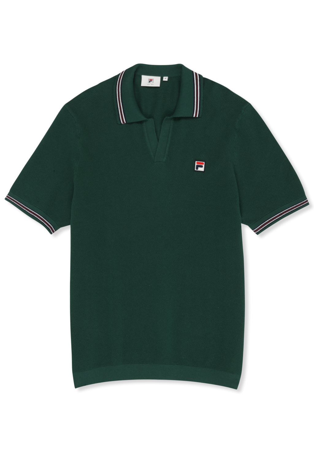 Polo En Maille À Col Johnny Classique - Vert Bouquet