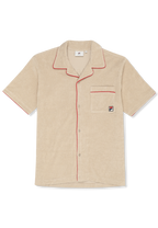 Chemise Resort Éponge Décontractée - Blanc Poivre