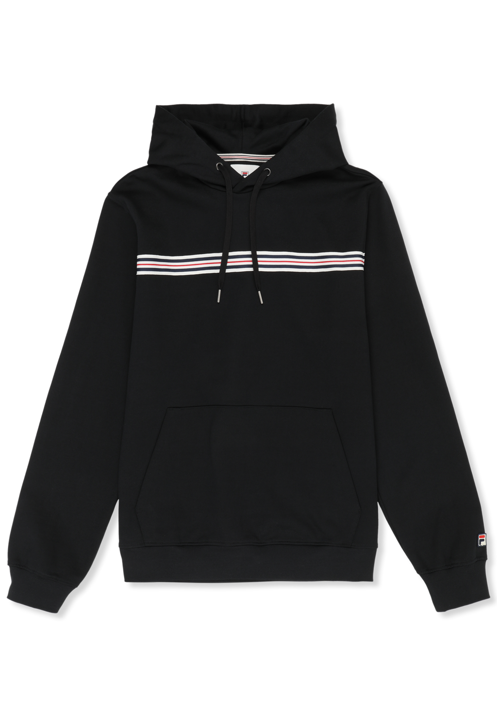 Hoodie À Bande Heritage Classique - Noir