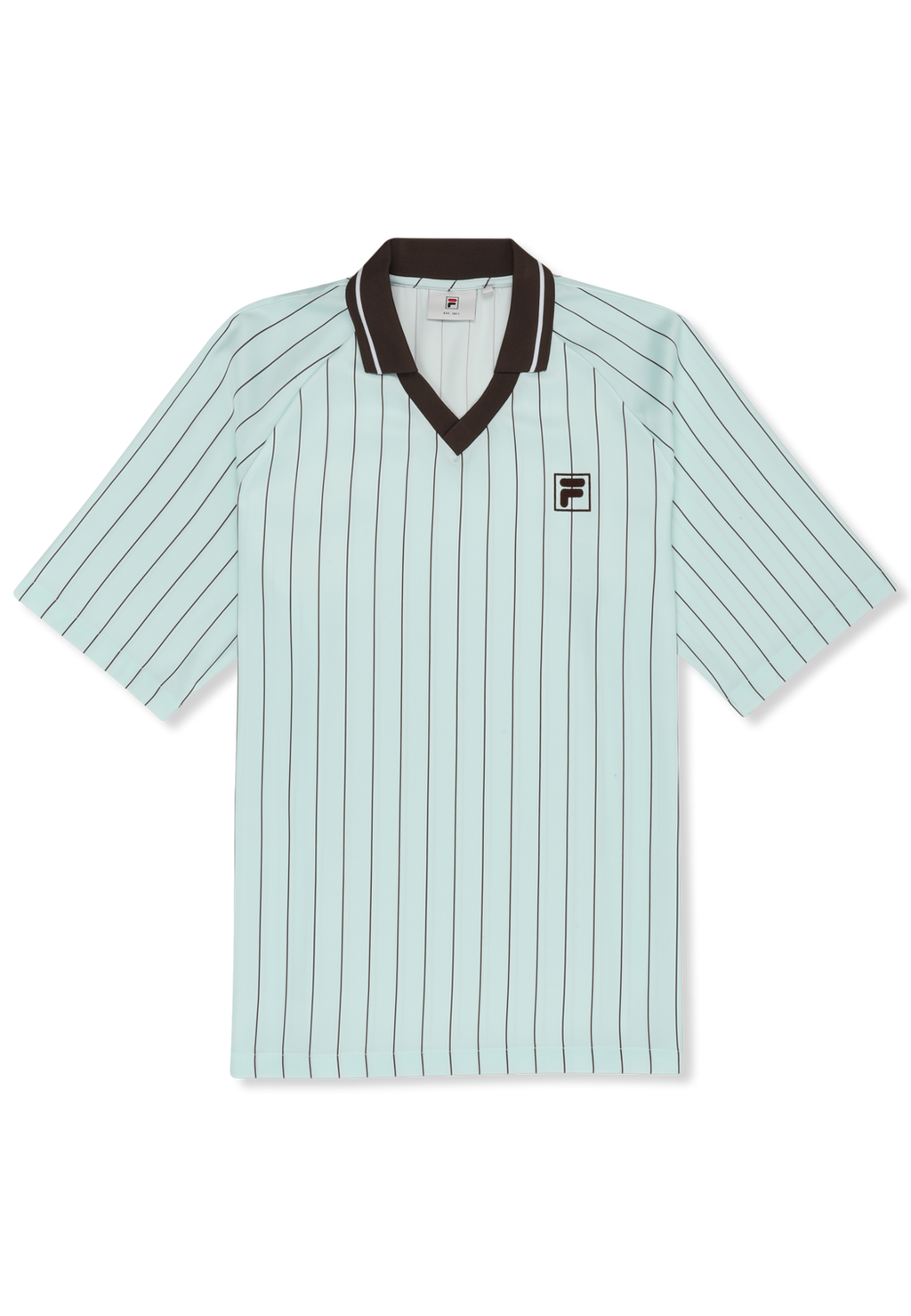 Chemise En Satin À Fines Rayures Ample - Mer Apaisante / Rayé