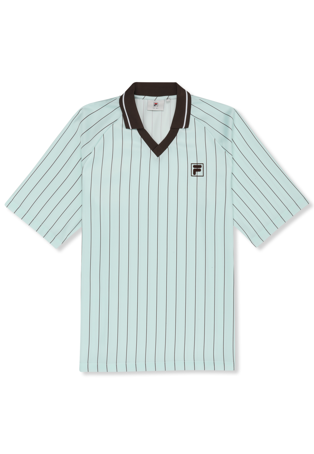 Chemise En Satin À Fines Rayures Ample - Mer Apaisante / Rayé