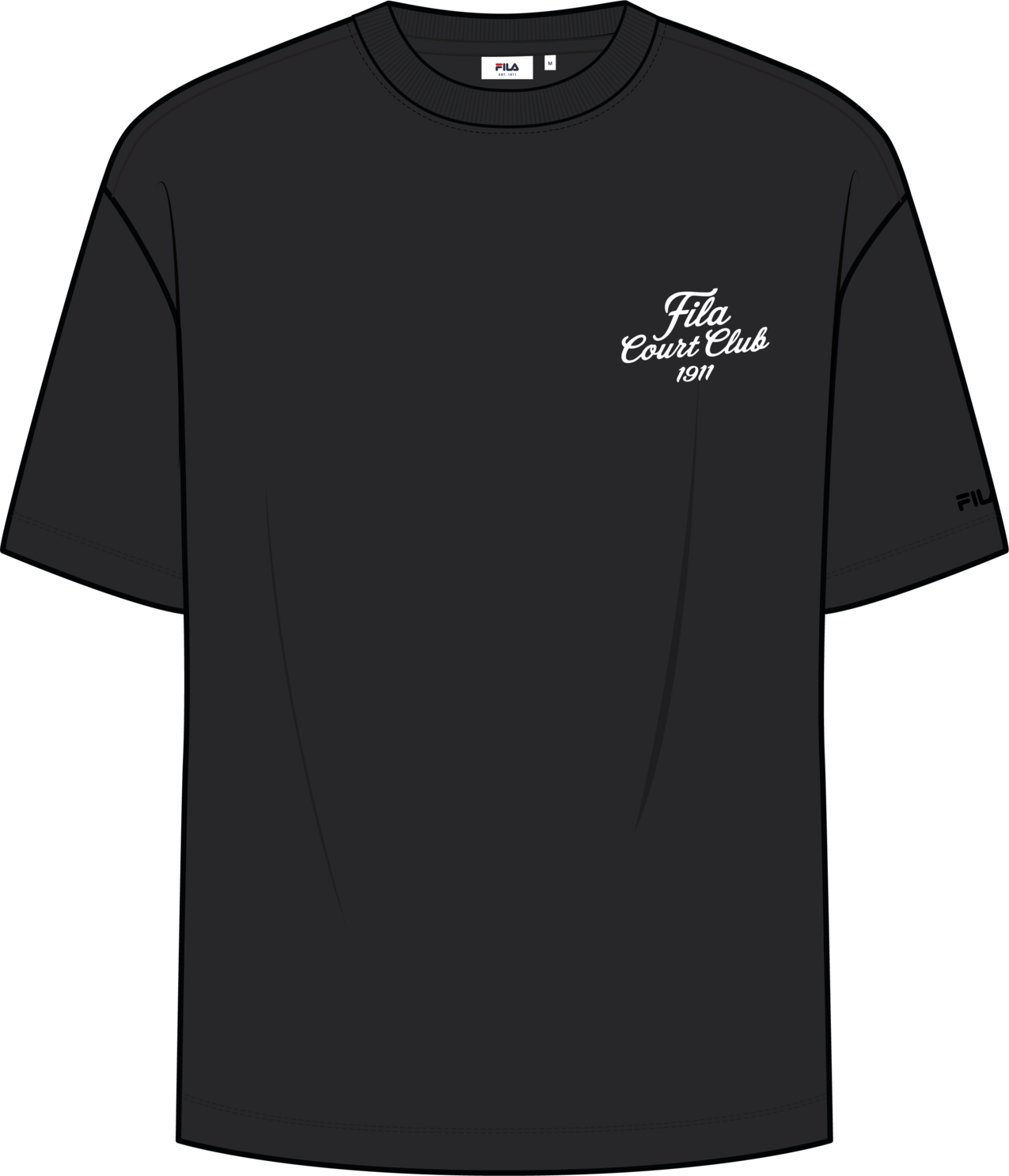 T-Shirt À Imprimé Décontracté - Noir