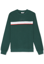 Sweat Ras-Du-Cou À Bandes Classique - Vert Bouquet