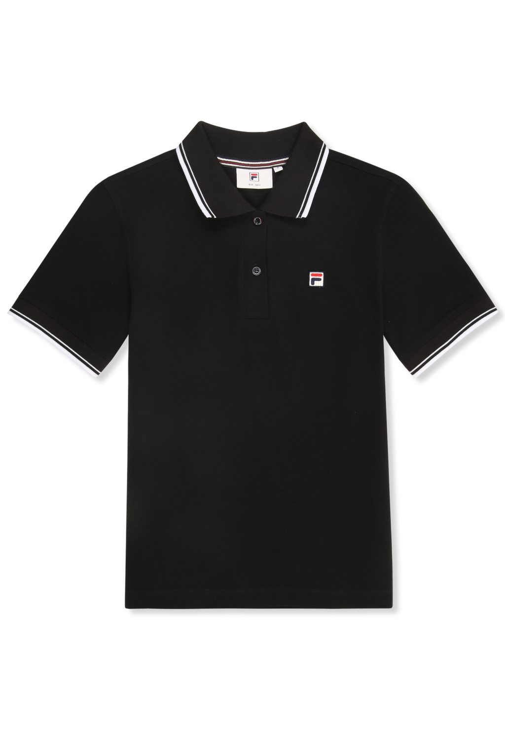 Polo À Liseré Slim - Noir