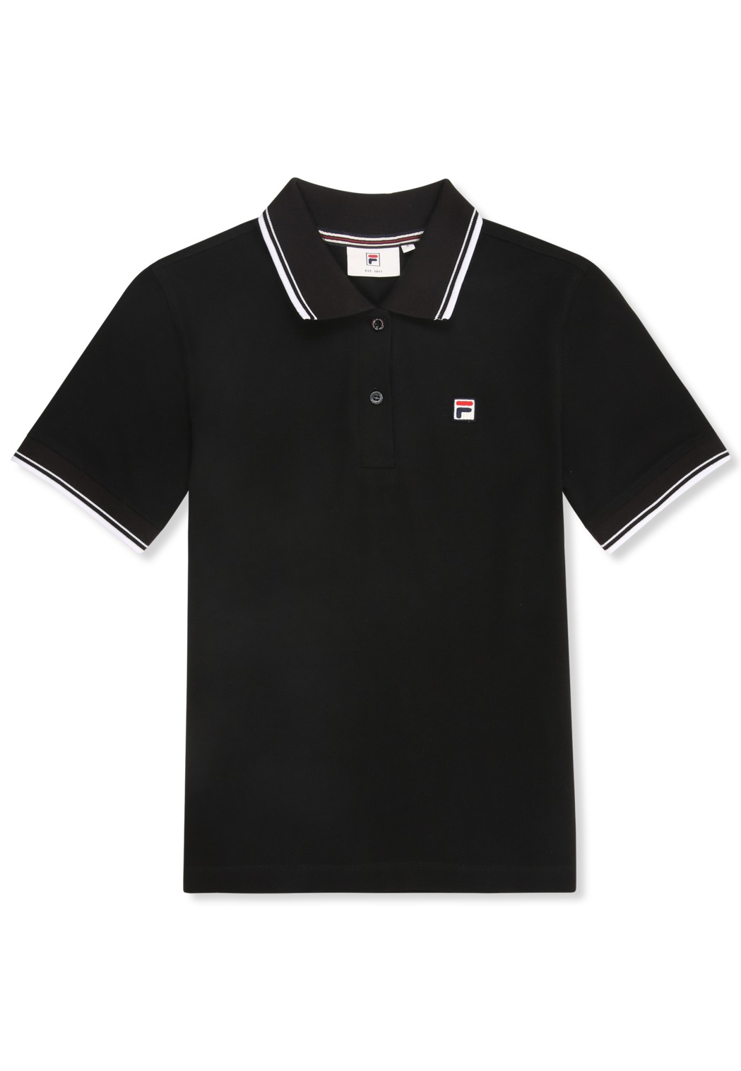 Polo À Liseré Slim - Noir