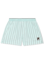 Short En Satin À Fines Rayures Classique - Mer Apaisante / Rayé