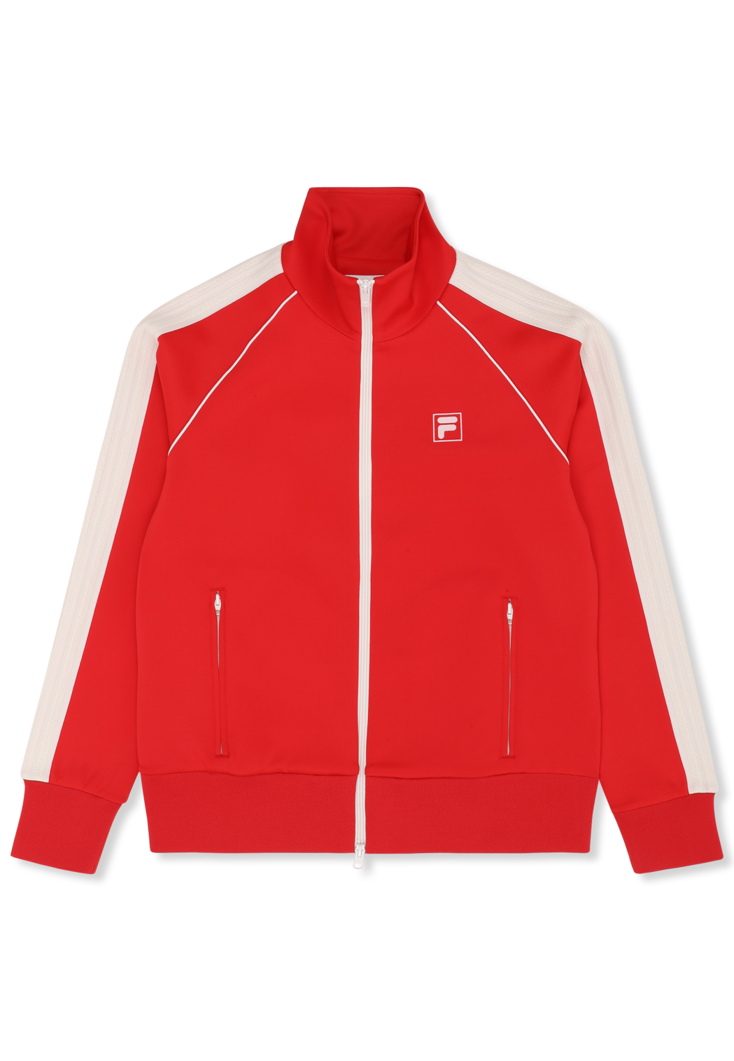 Veste De Survêtement À Bandes Classique - Rouge Vif