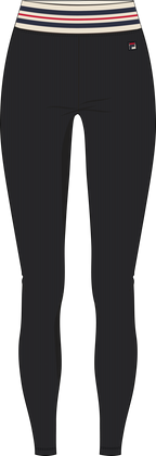 Legging De Sport À Bande Heritage - Noir