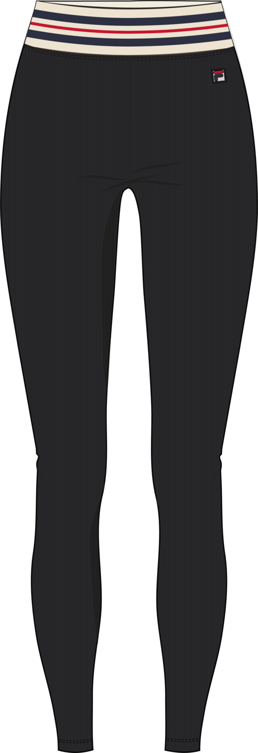 Legging De Sport À Bande Heritage - Noir