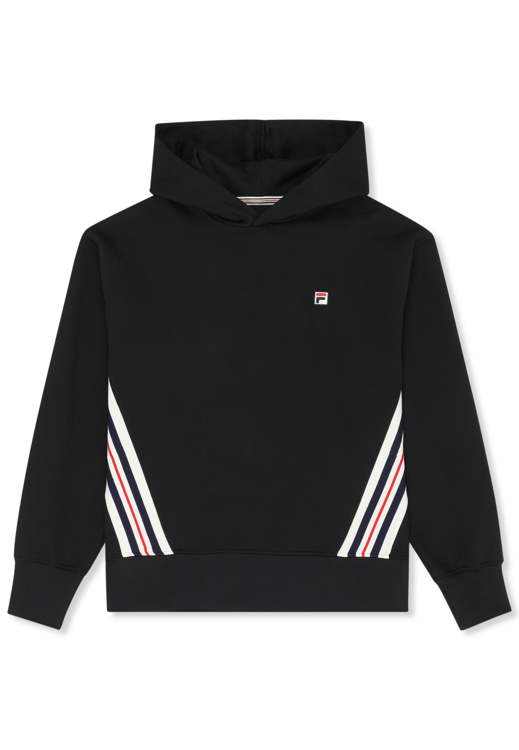 Hoodie À Bande Heritage Ample - Noir