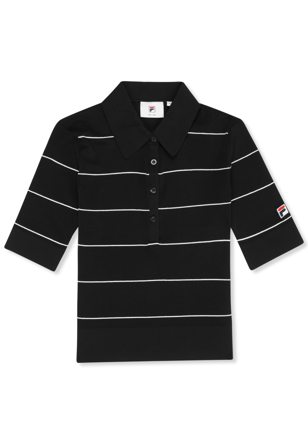 Polo En Maille Fine Slim - Noir