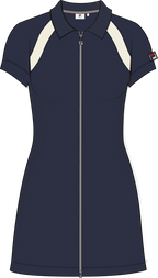 Robe De Tennis Éponge Classique - Iris Noir-Aigrette