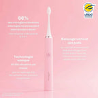 Brosse Rose + Étui + Support