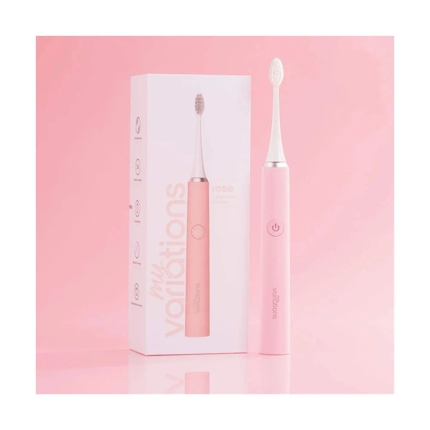 Brosse Rose + Étui + Support