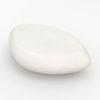 ovale table basse maui beton blanc 105cm