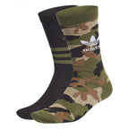 Pack 2 Paires De Chaussettes Adidas Originals Camo - Noir - Mixte - Adidas - The Bradery