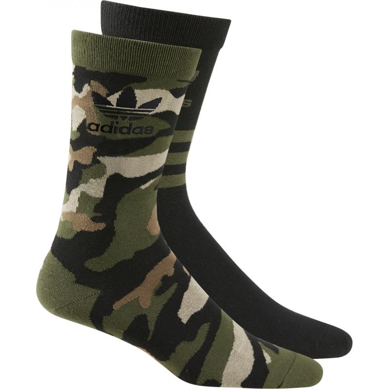 Pack 2 Paires De Chaussettes Adidas Originals Camo - Noir - Mixte - Adidas - The Bradery