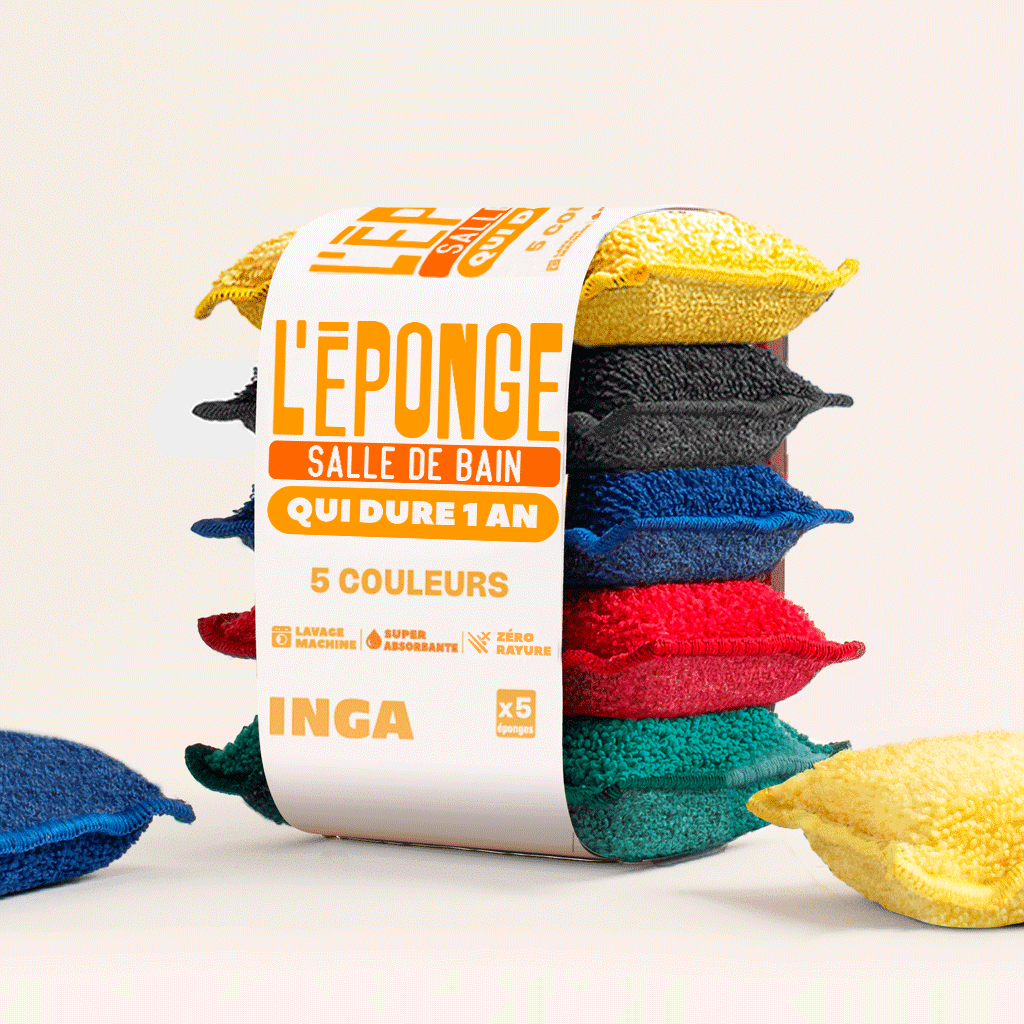 Éponges Salle De Bain - 4 Couleurs