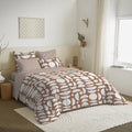 Pack Complet Imprimé (Housse De Couette + Taie(s) + Drap Housse) - 100% Coton 57 Fils - Mykonos Syenne