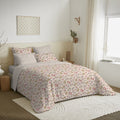 Pack Complet Imprimé (Housse De Couette + Taie(s) + Drap Housse) - 100% Coton 57 Fils - Tanya Multicolore