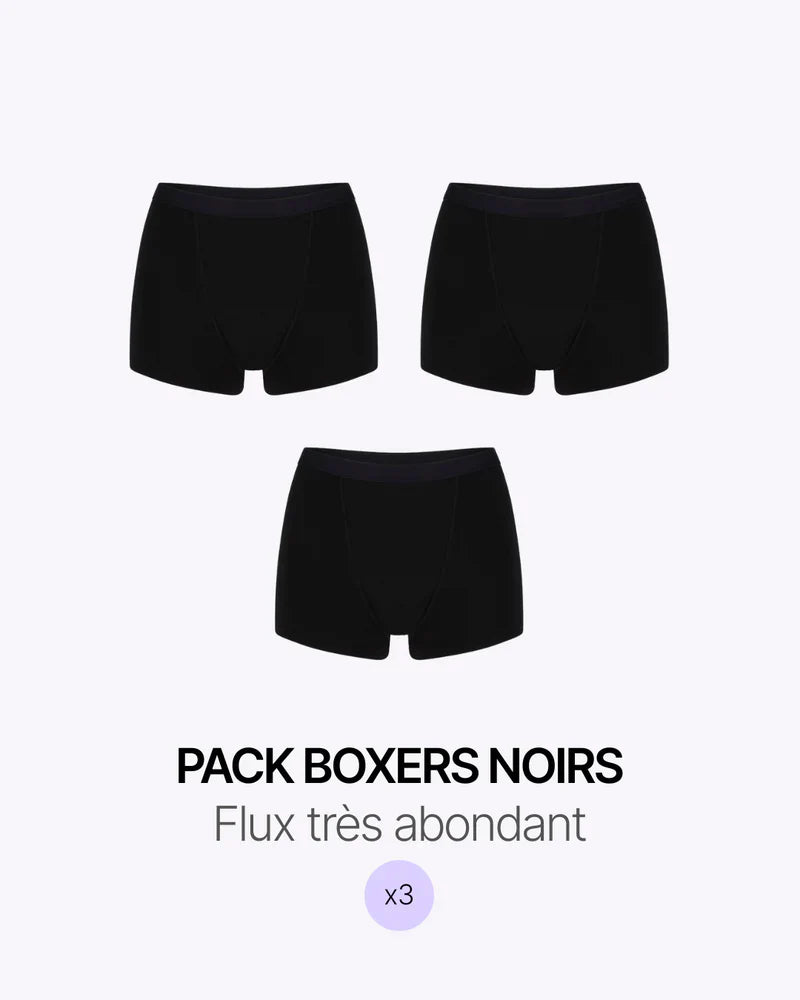 Trio Boxer Noir