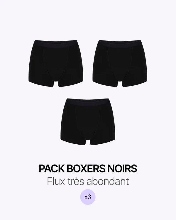 Trio Boxer Noir