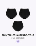 Pack Trio Taille Haute Dentelle