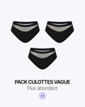 Pack Trio Culotte Vague Noire