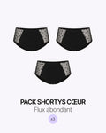 Pack Trio Shorty Cœur