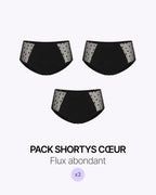 Pack Trio Shorty Cœur